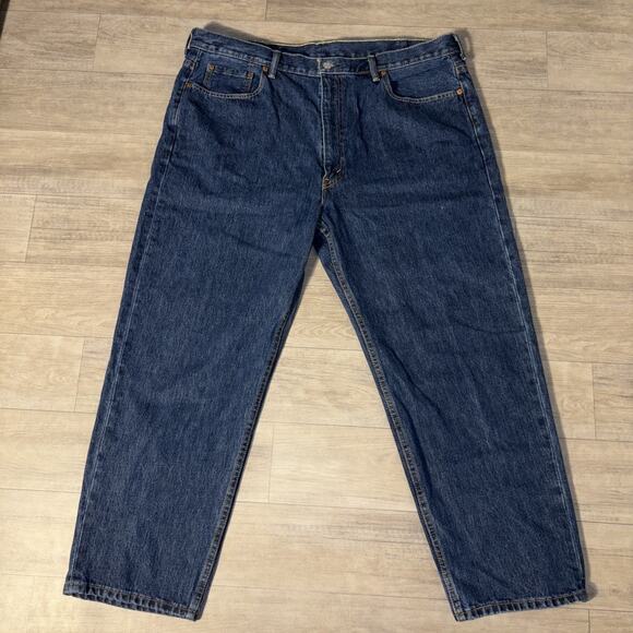 Levi's Other - Levi Strauss 550 Big Mens 44X 29 Red Tab Denim Jeans Dark Blue